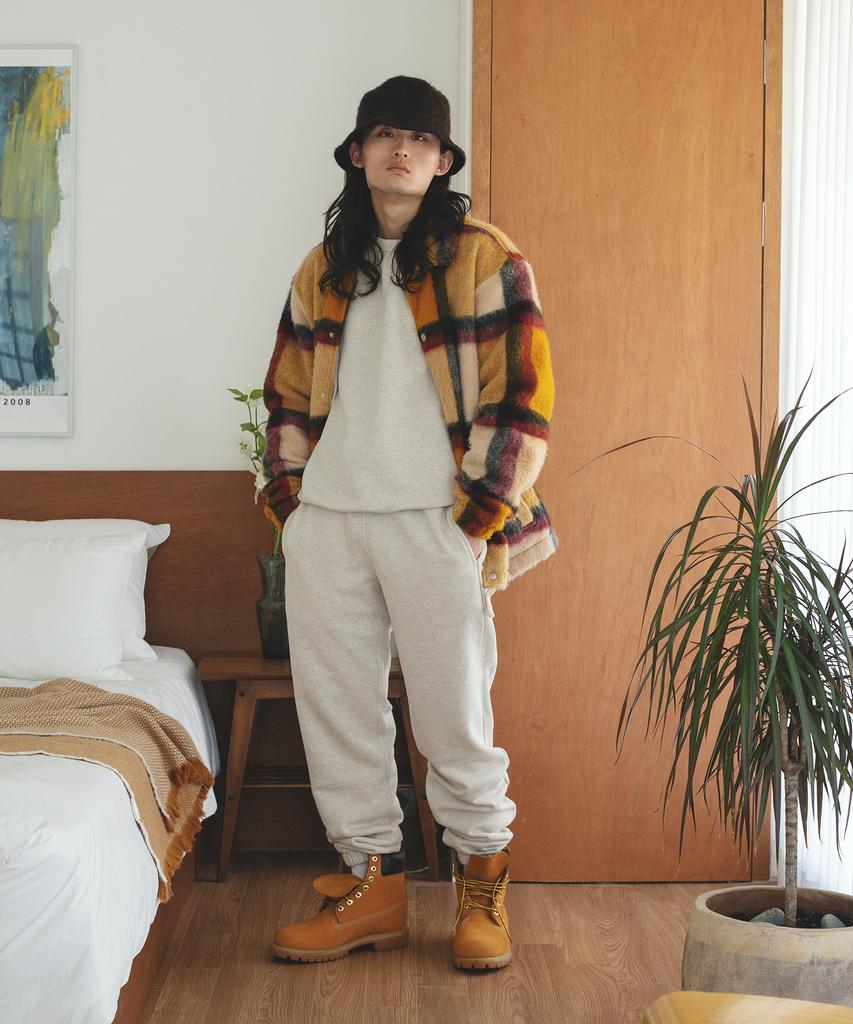 Oldeubi Vtg Cotton Knit Jogger Pants Oatmeal