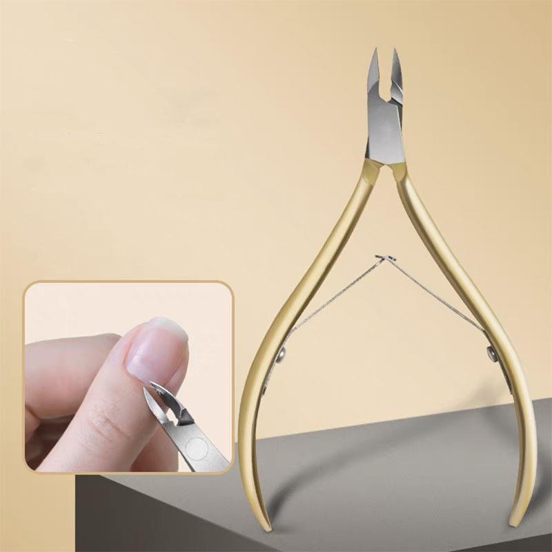 Gold Plated Stainless Steel Dead Skin Nipper & Ingrown Nail Clipper D501