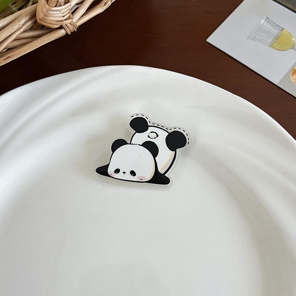 Ladies Chinese Style Panda Brooch Cute Cartoon Pin Accessory