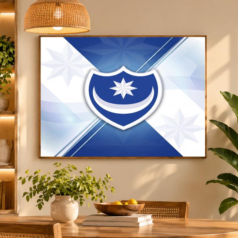 5D Diamond Painting Portsmouth FC DIY Full Drill Diamond Art Kit Home Decoration