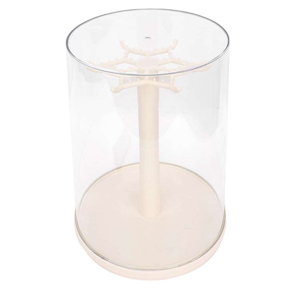 Doll Rotating Clear Display Case Transparent Figures Doll Protective Storage Box for Doll Collection