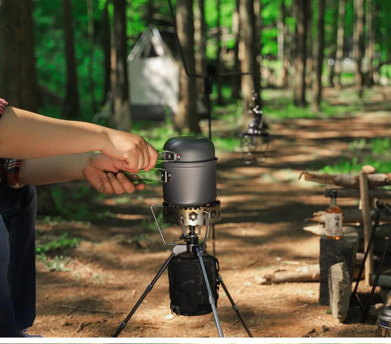 DS-201 Outdoor Multi-Purpose Cookware Set for 2-3 People: Perfect for Camping, BBQs, and Picnics