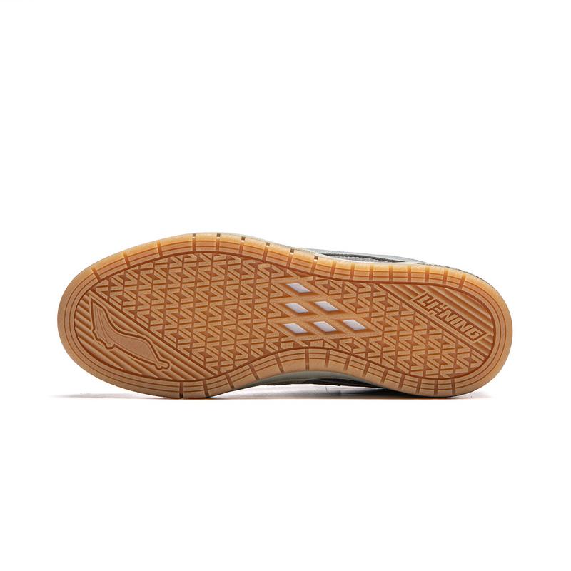 Li Ning Versatile Trendy Non-Slip Durable Low-Top Skate Shoes Women Sneakers Gray AEPU048-5