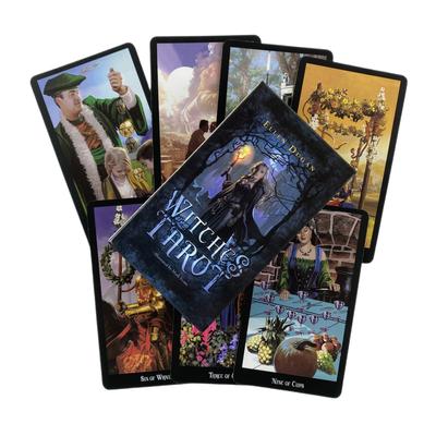 Čarodějnice Tarotové karty Věštění balíček Anglické verze Edice Oracle Board Playing Game For Party