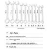 Paola 10-Piece Metric Mini Combination Wrench Set