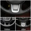 For Volvo XC40     Steering Wheel Switch Buttons Frame Covers Trims ABS Chrome Sticker Car Styling Accessories