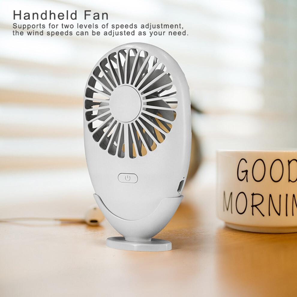 Quiet Operation Portable Handheld Fan, Multi-Functional Design Including Built-In Led Light, Adjustable Speeds, Usb Rechargeable, Compact And
