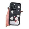 Christmas Snowman Phone Case for iPhone 12-16 Pro Max, Cute Festive Design