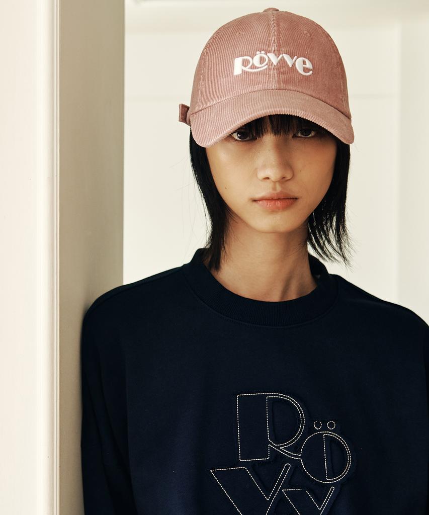 ROVVE Pigment Corduroy Logo Cap (Pink)
