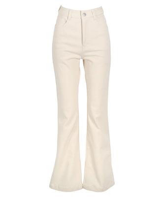 Kobe Lettuce Soft Flare Denim Flared Flared Casual Jeans Size Ecru Pants, Denim, Pants, Jeans, Wide-leg Pants, [M4128], Small,