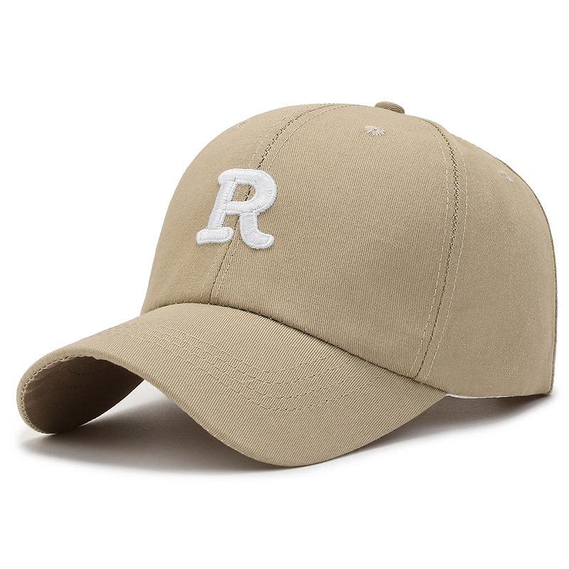 Letter Embroidered Baseball Cap, Casual Versatile Cap, Men's and Women's Outdoor Sunshade Curved Brim Hat