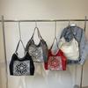 Bags Women's Embroidery Shopping Bags Handbags Large Capacity Commuter Tote Bags Women's Leisure Travel Shoulder Bags