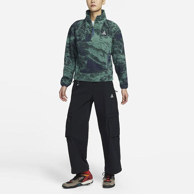 Nike ACG Wolf Tree Allover-Print Halb-Zip Stehkragen Sport-Sweatshirt Damen Sweatshirt Coastal-Blue FN1935-361