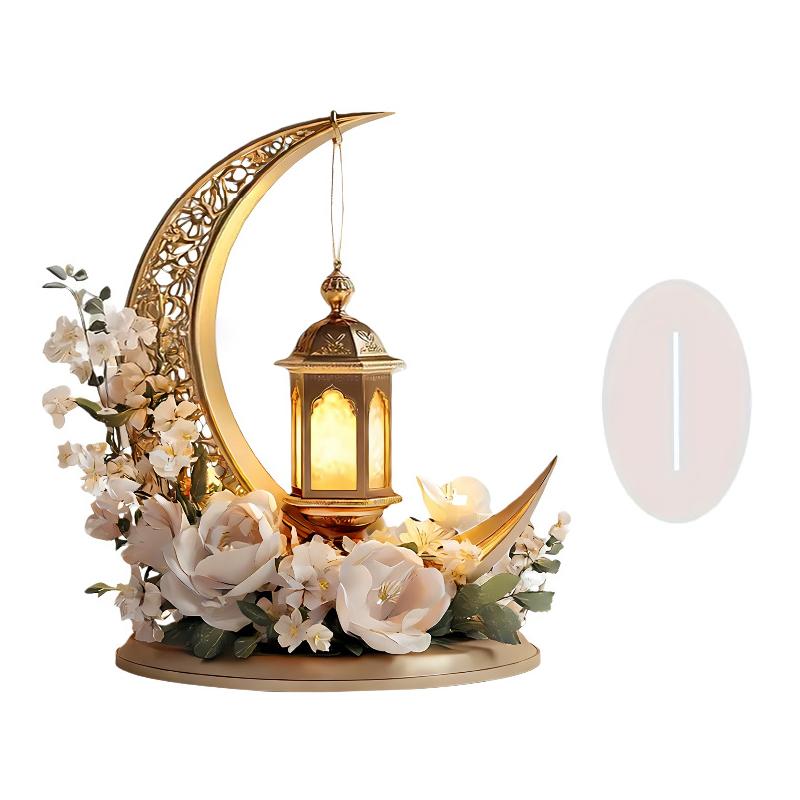 [H] Ramadan Tischdekoration Schöne Eid Al-Fitr Dekoration Acryl Mond Ornament Ramadan Countdown Ornament Für