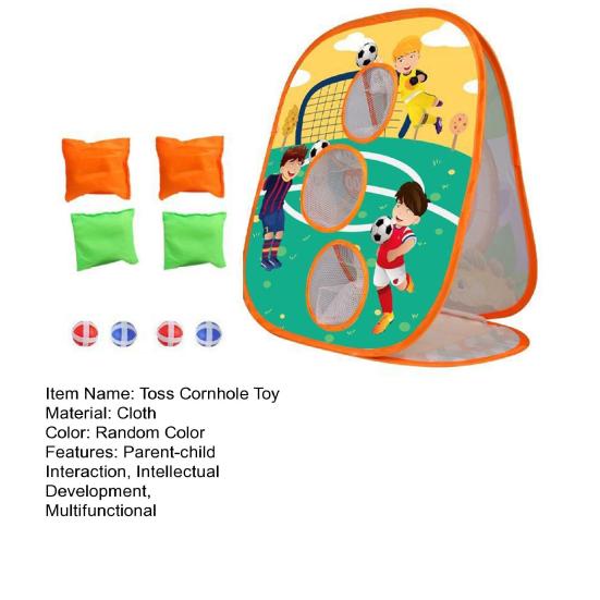Throwing Game Toy 3 in 1 Convenient Scoring Folding Storage Multiplayer Competitive Target Exercising Entertainment Cloth Splash Cornhole Set