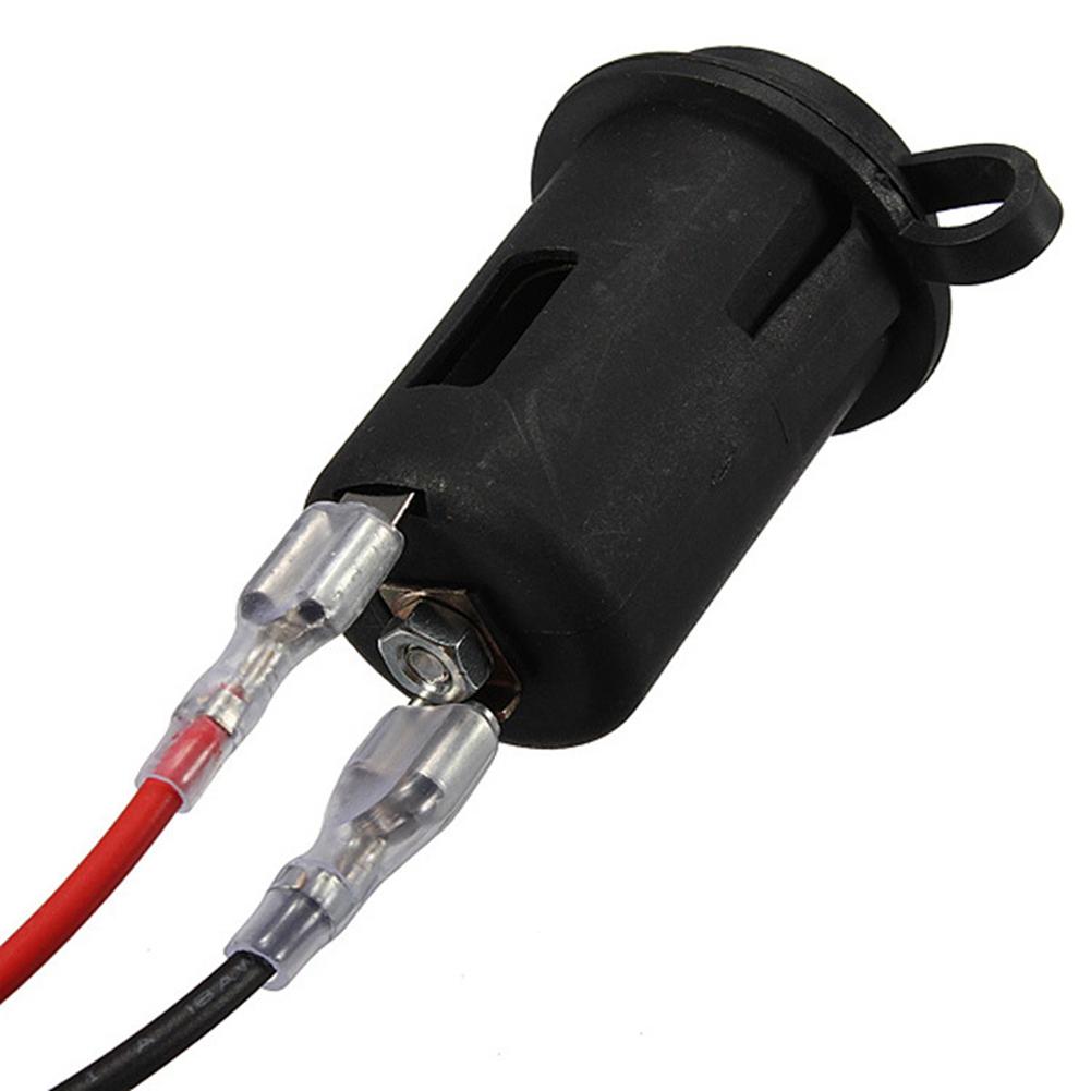 Enchufe de Encendedor de Cigarrillos Impermeable Universal para Motocicleta DC 12V 24V con Fusible y Cable