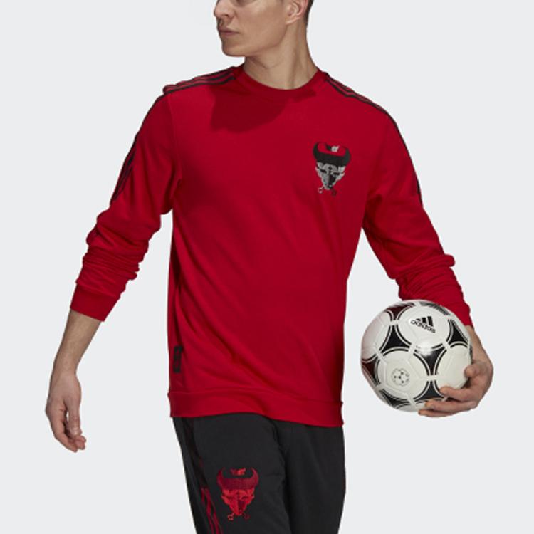 Adidas Fc Bayern Football Embroidered Crew Neck Sweatshirt Men Sweatshirt GK8627