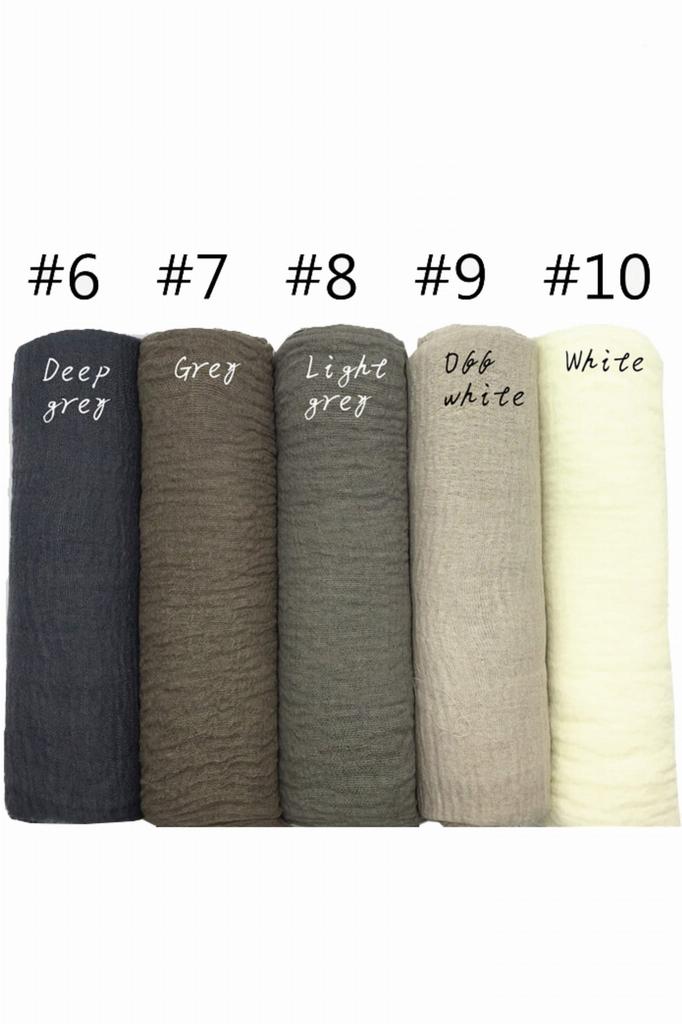 Women' Grey-Beige Scarf 180X85 - Smooth, Light and Elegant Scarf in a Natural Shade