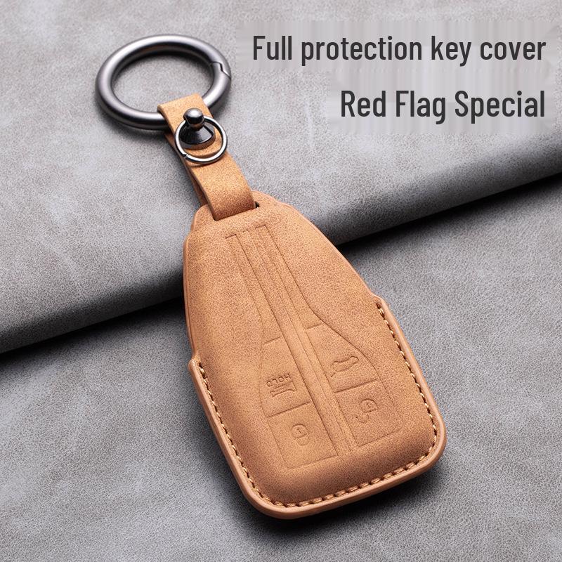 Compatible Key Shell for Hongqi H5, E-HS9, HS5, H9, EQM5, HS7 Car Interior Accessories