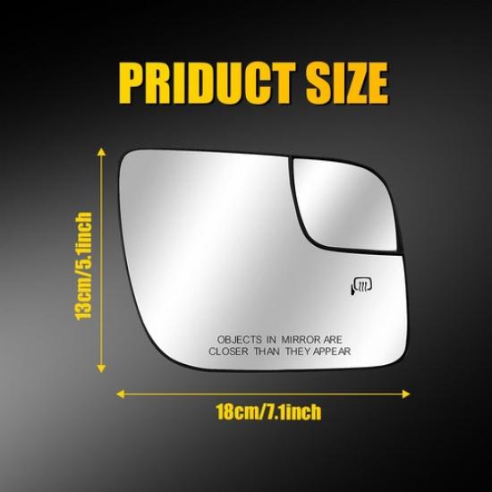RH Side Mirror Glass W/ Heated Fit for Ford Explorer 2011- BB5Z 17K707B EXV