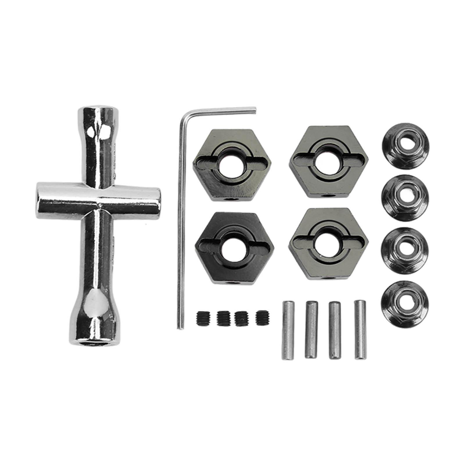 

14mm Wheel Hex Hub Kit Aluminum Alloy Universal Upgrade Wheel Hex Adapter for ARRMA Senton 110 RC