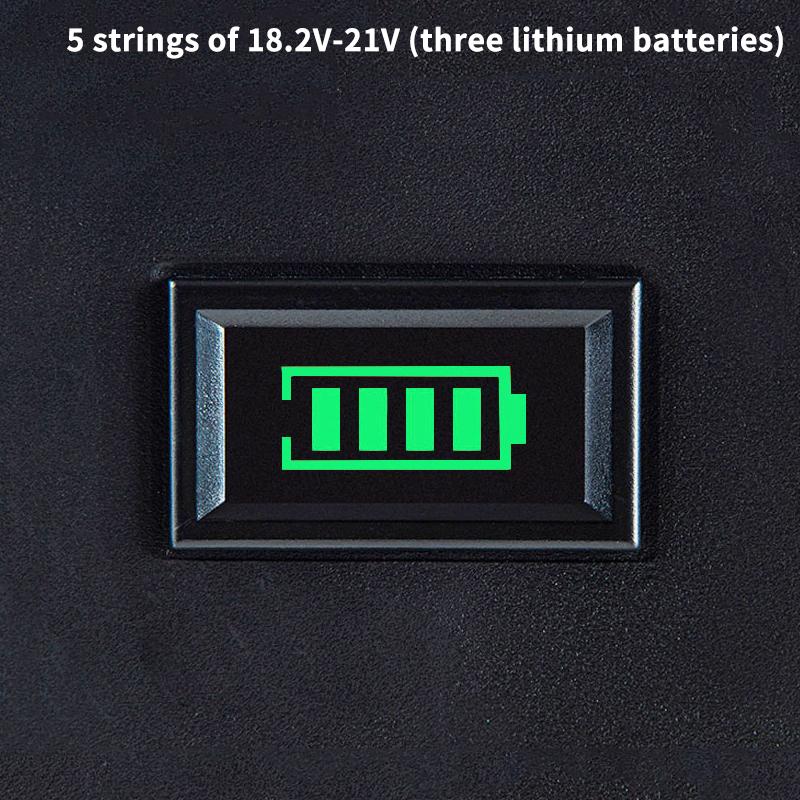 Two-Line Electric Vehicle Voltage Meter, Battery, Battery Charge Percentage Display Meter