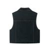 Araltay New Arrival Fashion Style Women's Clothing Fashion All-Match Minimalist Contrast Color Thread Straight-leg Vest 8333723