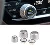 2018- BMW 5 6 7 G30 AC Climate Control Radio Volume Knob Silver Crystal | 3x | Front | Push Button | Durable