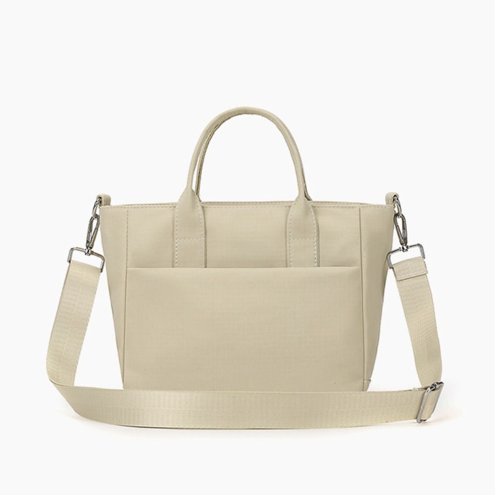 Solid Color Nylon Cloth Handbag Casual Canvas Tote Bag Oxford Cloth Crossbody Bag Commuting