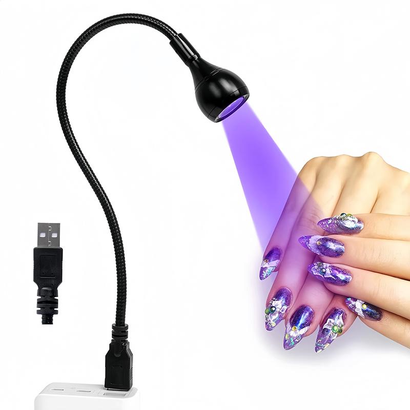 

Nail Dryer Light Uv Nail Lamp For Drying Gel Nail Polish Foot Switch Clip-On Flexible Desk Mini Portable Usb For Diy Manicure A6