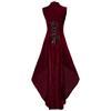 Women's Gothic Velvet Dress Costume for Halloween Party