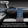 For GAC MOTOR TRUMPCHI GS5  Car Interior Center Console Transparent TPU Protective Film Anti-scratch Repair FilmAccessories