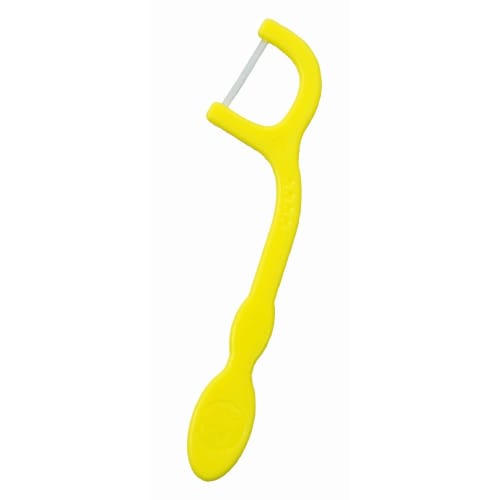 Nippon Puff Wanwan Baby Soft Floss, 30 Sticks X 10 Packs (300 Sticks Per Pack), for Ages 1 Year and Up (when Teeth Start To Emerge), Baby Floss, Yello