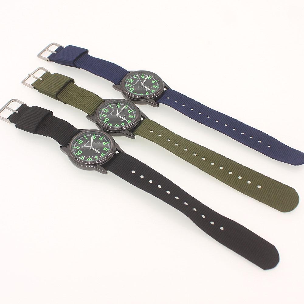 Mode Unisex Nylonstoff Kinder Kinderuhr Sport Dünn Studenten Leinwand Quarz Armbanduhr Freizeit Relogio Geschenke
