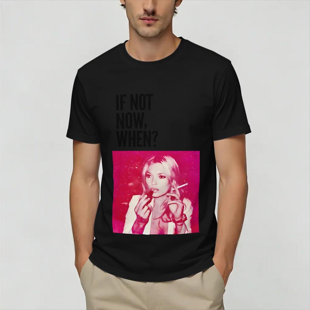 Kate Moss T Shirts Unisexs Pure Cotton Casual TShirts Crew Neck Tee Shirt Short Sleeve Clothing Gift Idea