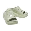 Crocs Crush High Shine Slides 5.2cm 'Light Green' Women's