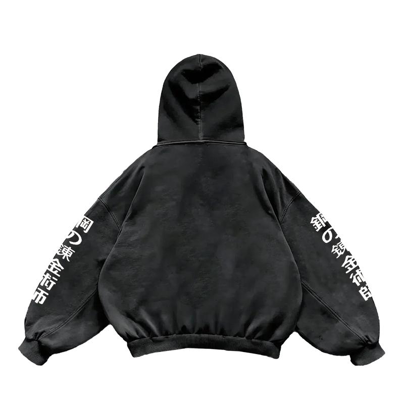 Fullmetal Alchemist Anime Clothing Edward Elric Printed Men Women Washed Cotton Hoodies Oversized Sweatshirt Harajuku Streetwear