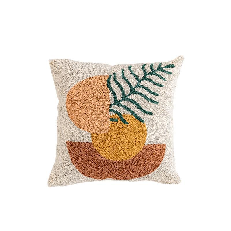 Бархатная наволочка для диванной подушки с геометрическим узором для гостиной спальни удобная простая моющаяся 45x45 см 1 шт домашний декор 4545cm Pillow Cover 1pcs 1590₽