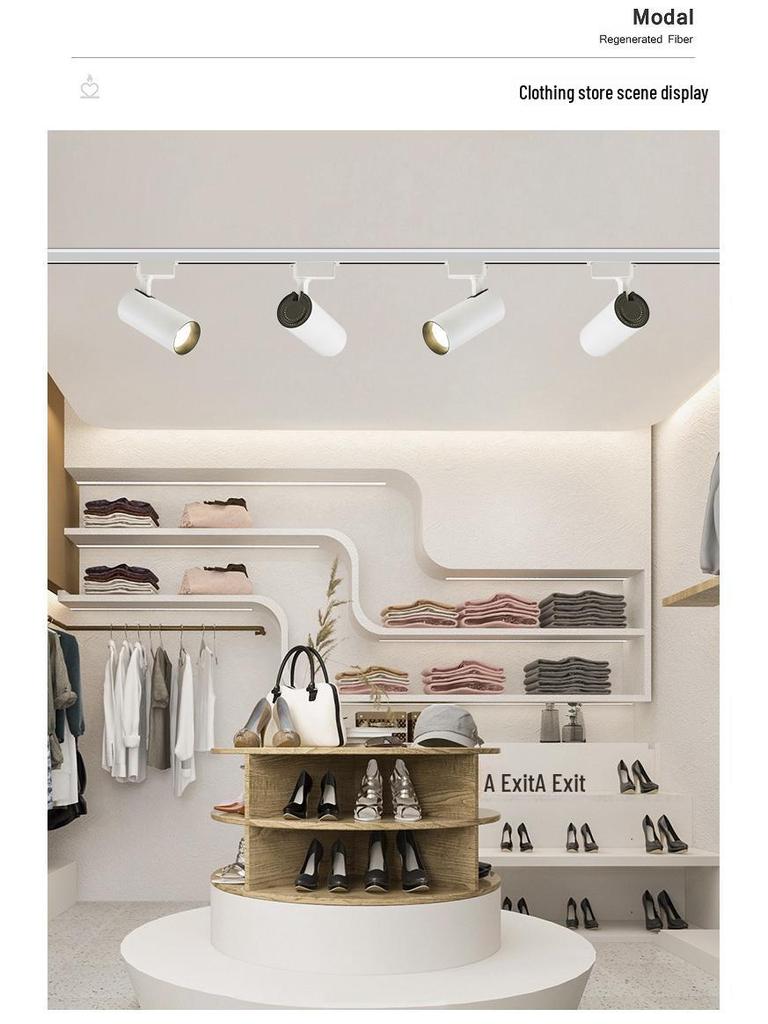LED Spotlight for Commercial Track Lighting - COB Slide Light