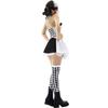 S-XL Drag Queen Vampir Clown Karomuster Harlekin Halloween Dämon Kostüm