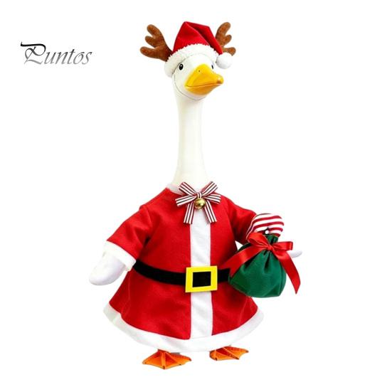 Holiday Yard Goose Attire Halloween Ghost Outfit, Christmas Porch Apparel, Festive Costume for 23 Inch Statue, Outdoor Garden Lawn Decoration Outfit