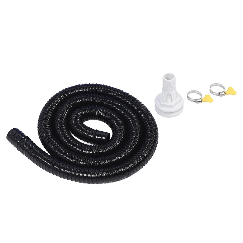 Bilge Pump Installation Kit Black 1‑1 8in Leak Proof Easy Installation Bilge Pump Hose for Bilge Pumps with 1‑1 8 Inch