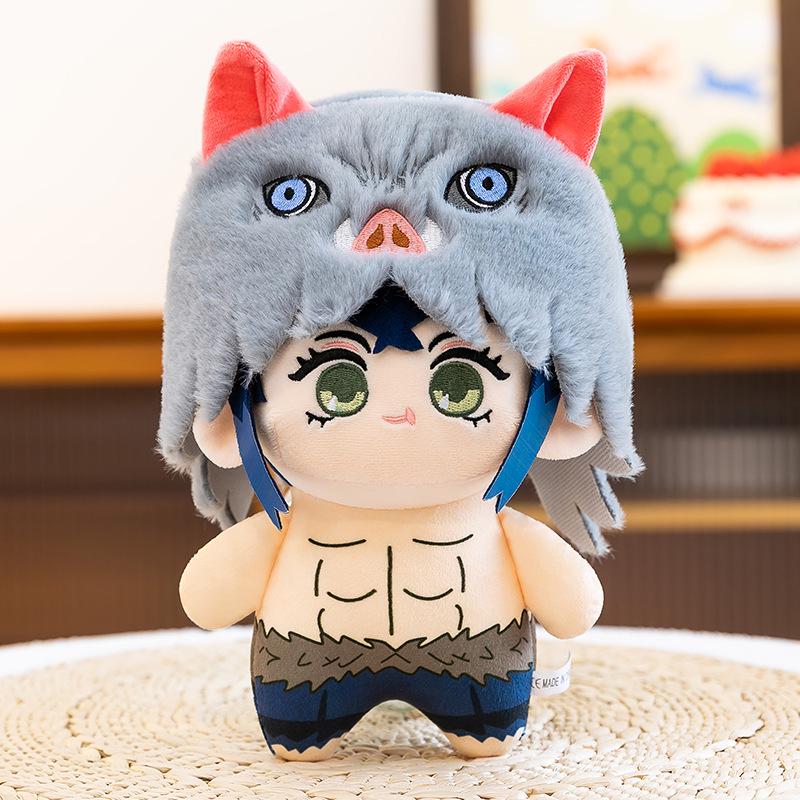 Large Sitting Pose Demon Slayer Plush Dolls - Tanjiro, Nezuko, Inosuke Gift