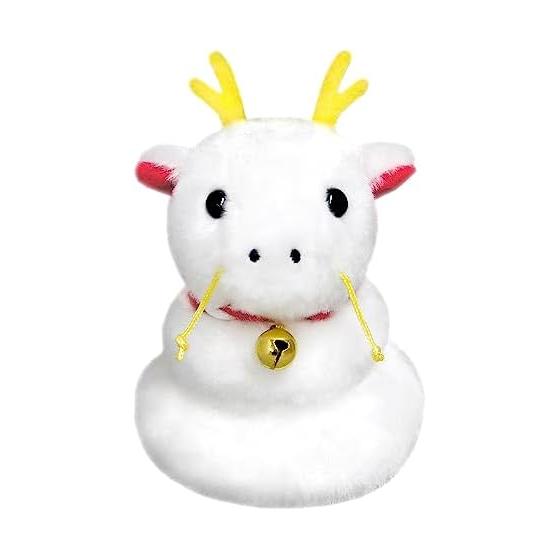 Sanei Boeki 2024 Zodiac Plush Toy Tatsumochi (White) W6.5D8.5H9.5cm Stuffed Toy