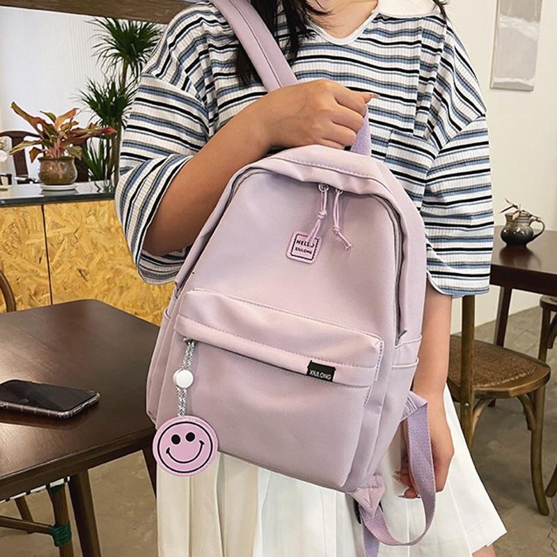 IELGY Корейский простой повседневный рюкзак женский универсальный модный рюкзак — фото 8