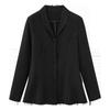 1210 High-End Women's Plus Size Slimming Suit – Long-Sleeved Top for Spring/Autumn