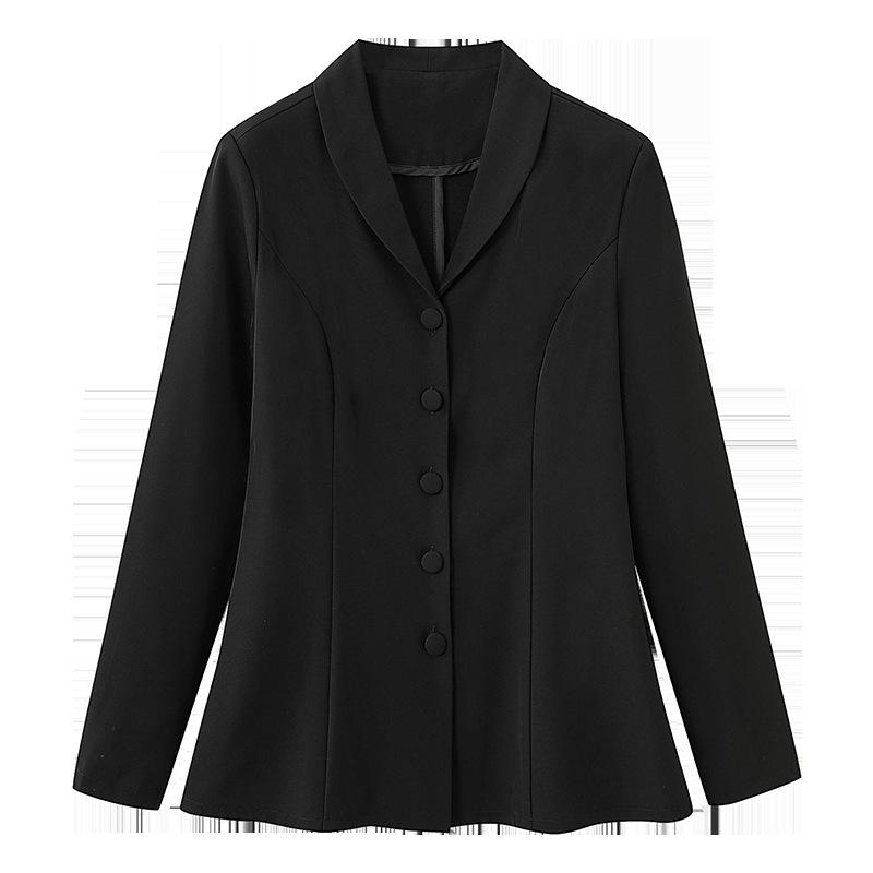 1210 High-End Women's Plus Size Slimming Suit – Long-Sleeved Top for Spring/Autumn