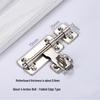304 Stainless Steel Padlockable Door Bolt - Anti-theft, Thickened for Wooden or Room Doors, Universal Left/Right Fit.