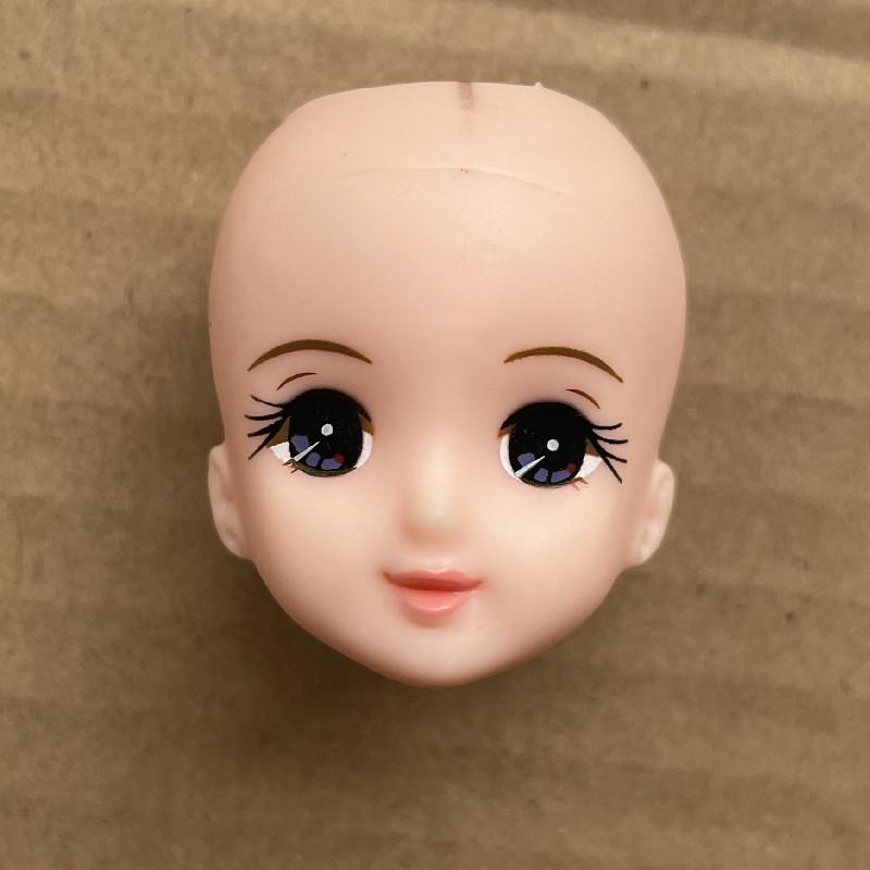 Original Jenny Doll Heads Colorful Long Hair Makeup Doll Parts Kids Learning Hair Dressing Doll Heads