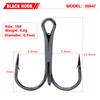 1000pcs/set Fishing Hooks 2/4/6/8/10# High Carbon Steel Treble Hook Set Fishing Tackle Fishing Equipment Soft Lure Holder Pesca